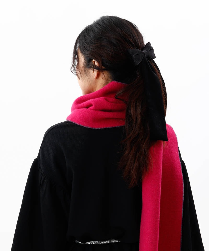 ANNA SUI（アナ スイ）】ウールリバーシブルマフラーALL｜オーロラ