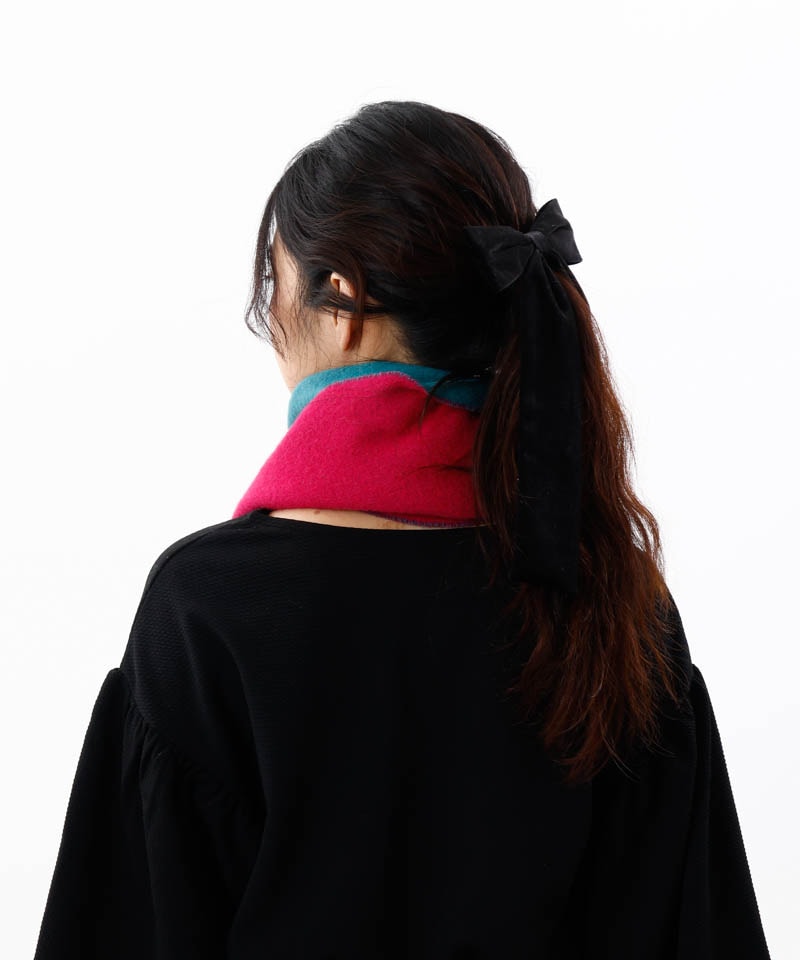 ANNA SUI（アナ スイ）】ウールリバーシブルマフラーALL｜オーロラ