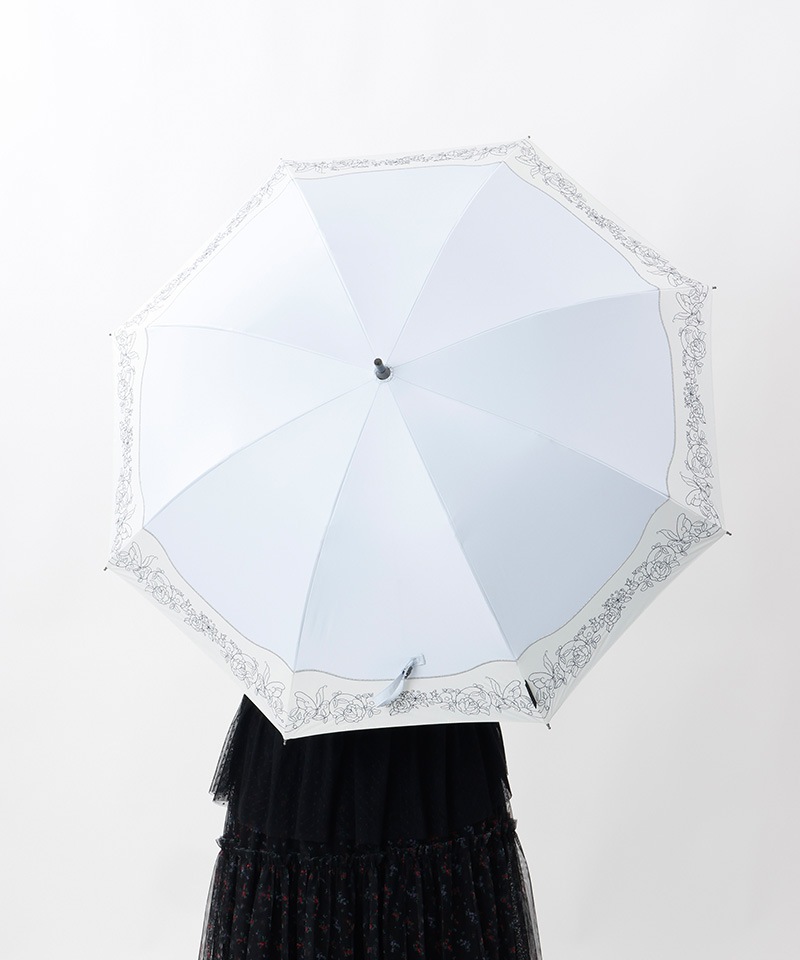 【 ANNA SUI（アナ スイ）】切継ぎ刺しゅう晴雨兼用パラソル（長傘）