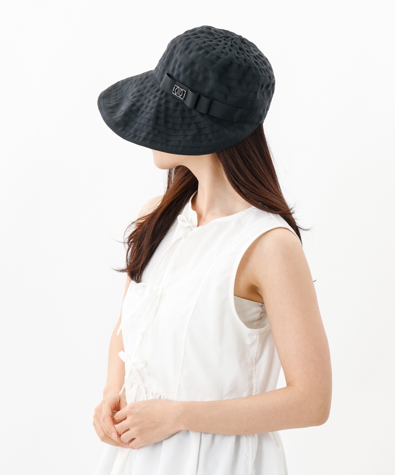 【 LANVIN en Bleu （ランバン オン ブルー）】グログランブレードジョッキーキャップ