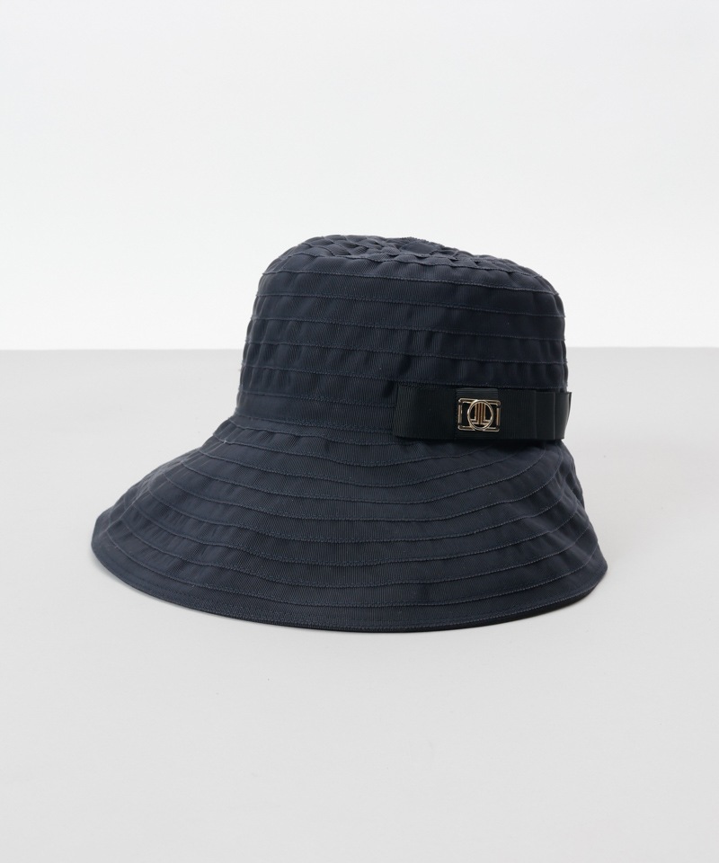 【 LANVIN en Bleu （ランバン オン ブルー）】グログランブレードジョッキーキャップ