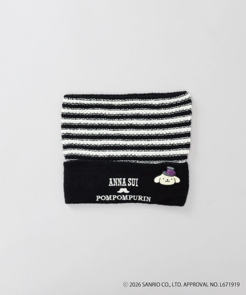 【 ANNA SUI（アナ スイ）】ANNA SUI x ポムポムプリン刺しゅうブローチ付きネコ耳ワッチ