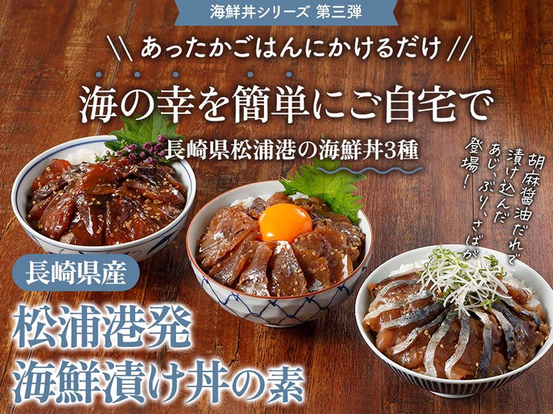 長崎県松浦漁港発 海鮮漬け丼の素 全国厳選お取り寄せ「とっておきや」