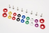 アルミ　フェンダーワッシャー 　シルバー　M5/P1.0　8個　ソリオ