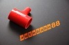 シリコンホースＴパイプ Ｔタイプ シリコンホース内径70ｍｍ 赤|T-パイプ|汎用シリコンホース