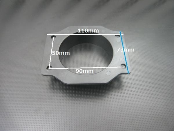 専用★エアー3 エアクリーナー アダプター 76mm 日産 R32/33/34 Z33 | 吸気系,エア