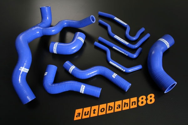 ラジエーターヒーターホース VW ゴルフ4 マックⅣ 3.2L VR6 青