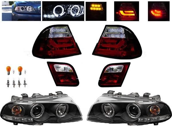 送料無料 ヘッドライト & テールランプ BMW E46 クーペ前中期 LED 