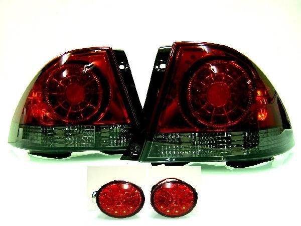 トヨタ　アルテッツァテールランプ 下部スモークタイプ　4点セット 送込 アルテッツァ LED スモークテール & LEDトランクテール SET