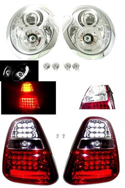 送料無料 日本光軸 ミニクーパー R50 R52 R53 前期<br>LED 