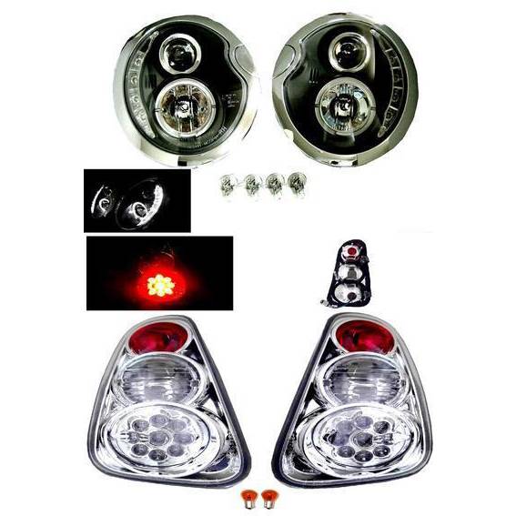 送料無料 MINI ミニクーパー R50 R52 R53 LED プロジェクター 