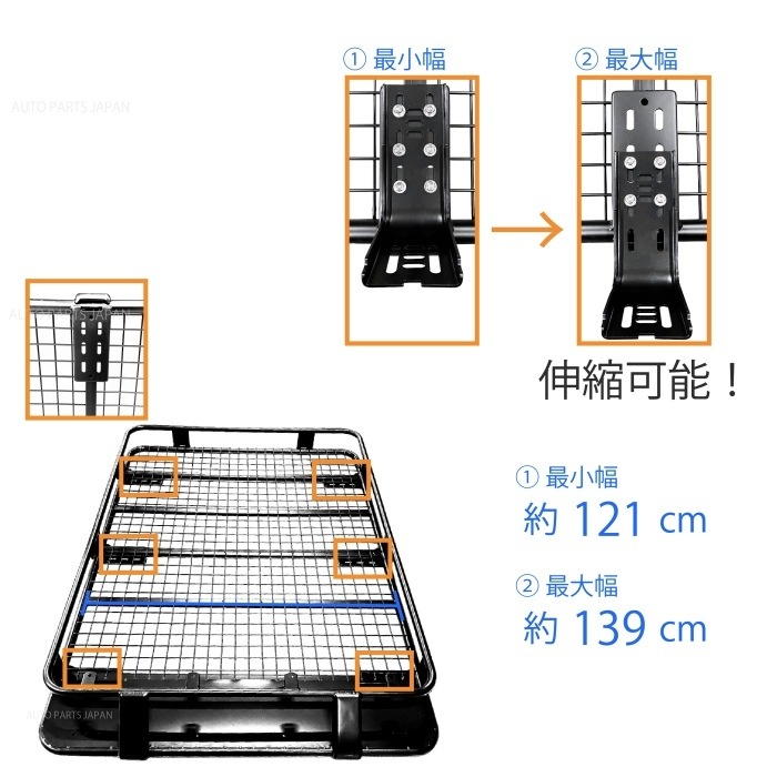 送料無料 ジープ チェロキー ル ーフラック 1.6mx1.25m M ルーフ 