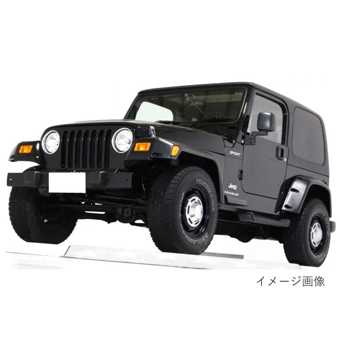 送込 16インチ アルミホイール YJ TJ ラングラー マットブラック 16