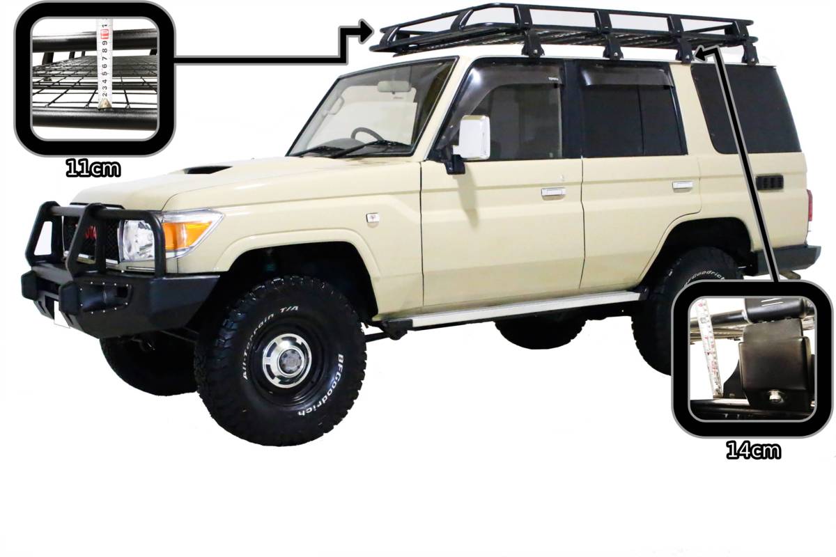 汎用 ルーフラック 1.0mx1.25m S ルーフキャリア スチール製 黒 ルーフ