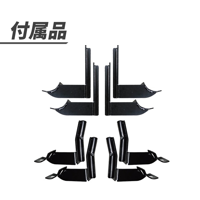 ランドクルーザー プラド 78 サイドステップ 左右 マット ブラック