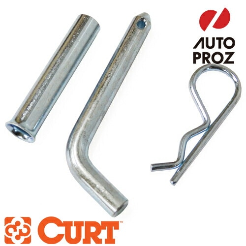 CURT 正規品 ヒッチピン 1.25インチ角 2インチ角用アダプター付 40mm角にも適合 メーカー保証付