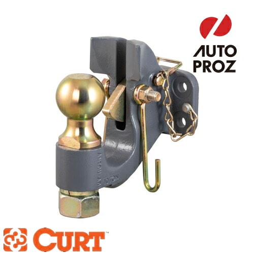 CURT 正規品 SECURELATCH 2-5/16インチヒッチボール付き ピントルヒッチ メーカー保証付