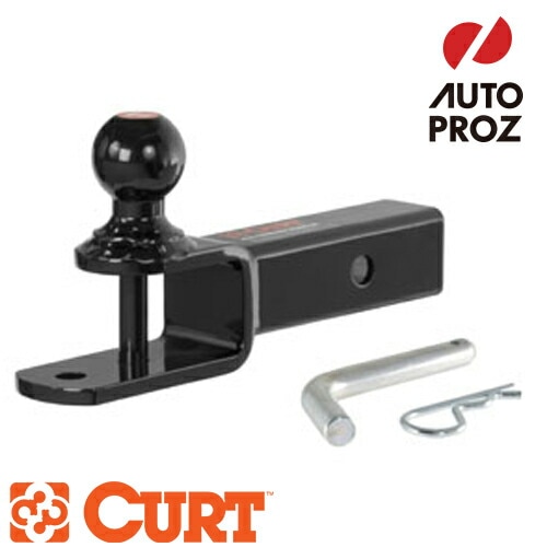 CURT 正規品 トレーラーヒッチ用 ATVボールマウント 2インチ角 2インチヒッチボール ヒッチピン付 0.25インチライズ メーカー保証付