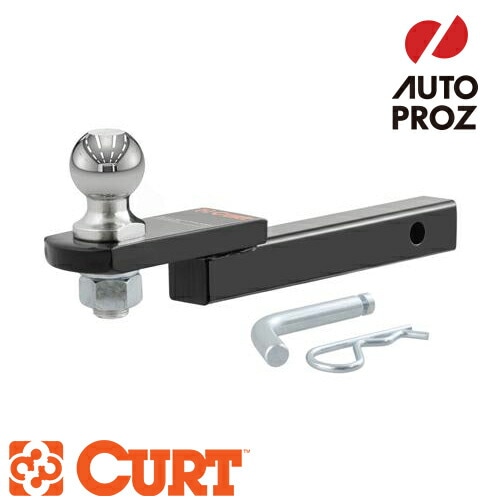 CURT 正規品 ヒッチメンバー用 ボールマウント 2インチ ヒッチボール ヒッチピン セット 1.25インチ角 0.625インチライズ メーカー保証付