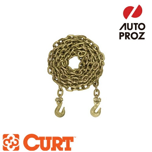 CURT 正規品 セーフティチェーンアセンブリ 5/16インチ×294インチ 最小ブレーキホース：18800LB メーカー保証付