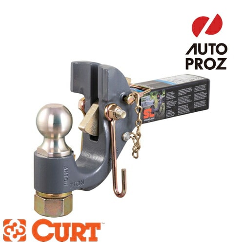 CURT 正規品 SECURELATCH レシーバーマウント 2インチボール付き ピントルヒッチ 2インチ角 メーカー保証付