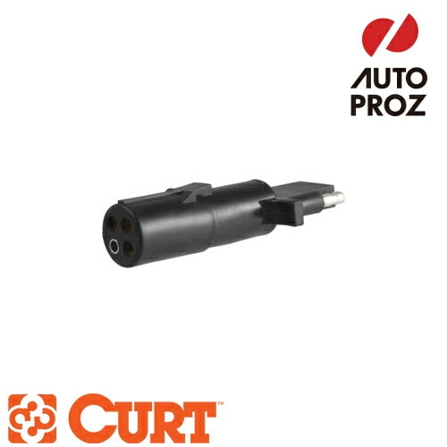 CURT 正規品 4Way ラウンド To 4Way フラットワイヤリングアダプター
