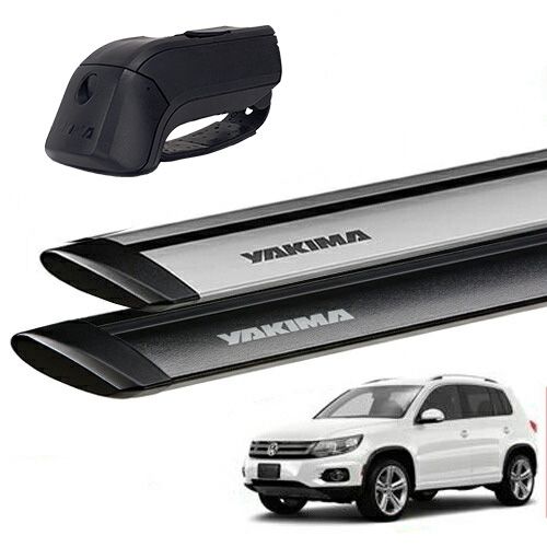 YAKIMA 正規品 VW フォルクスワーゲン ティグアン ルーフレール付き車両 ベースラックセット ティンバーライン ジェットストリームバーS