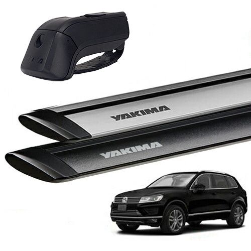 YAKIMA 正規品 フォルクスワーゲン トゥアレグ 2010年以降 ルーフレール付き車両 ベースキャリアセット ティンバーライン ジェットストリームバーS