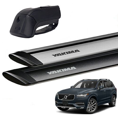 YAKIMA 正規品 ボルボ XC90 ルーフレール付き車両 ベースキャリアセット ティンバーライン ジェットストリームバーM