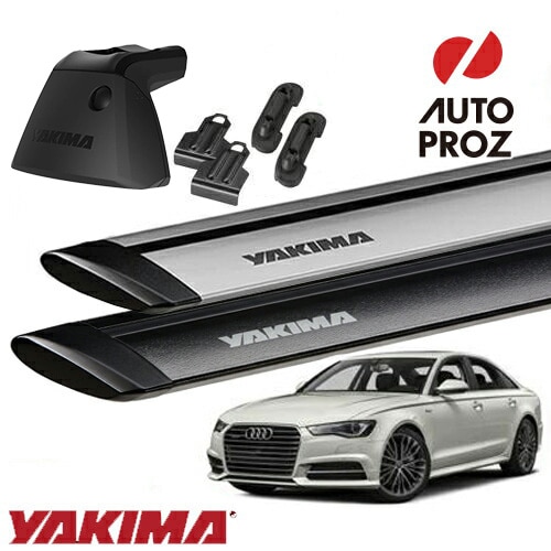 YAKIMA 正規品 Audi アウディ A6/S6 セダン C7系 2011-2019年 ベースラックセット ベースライン ベースクリップ110,136 ジェットストリームバーS