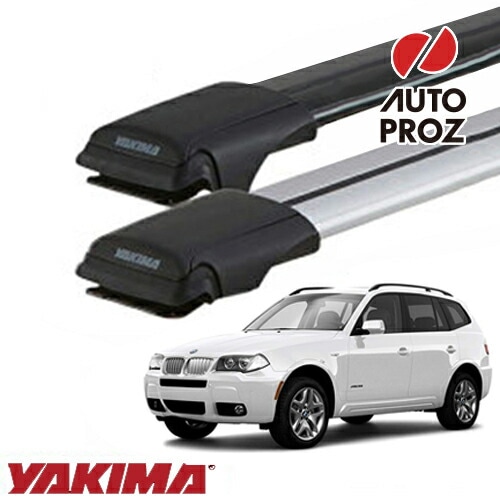 YAKIMA 正規品 BMW X3 E83型 ルーフレール有り車両に適合 ベースラックセット レールバーXL,LGサイズ