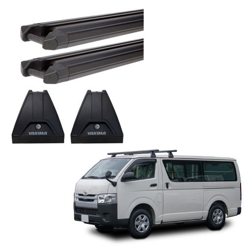 HDベースキャリア 耐荷重100kg クロスバー トヨタ H200系 ハイエース オーストラリアスタイル ベースセット 150mmマウントレッグ YAKIMA ヤキマ 正規品