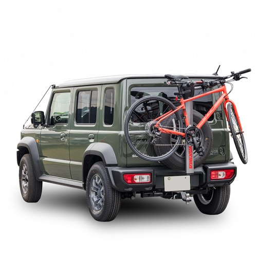 YAKIMA 正規品 スペアライド 2台積載 スズキ ジムニー JB64 シエラ JB74 ノマド JC74 2018年式以降現行 背面スペアタイヤ取付サイクルキャリア
