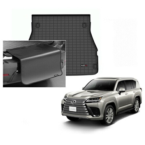 ラゲッジマット レクサス LX600 7人乗り 2022年以降現行 2列目以降 プロテクター付 WeatherTech ウェザーテック 正規品