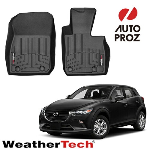 フロアマット マツダ CX-3 2016年式以降現行 1列目 右ハンドル用 フロアライナー ブラック WeatherTech ウェザーテック 正規品