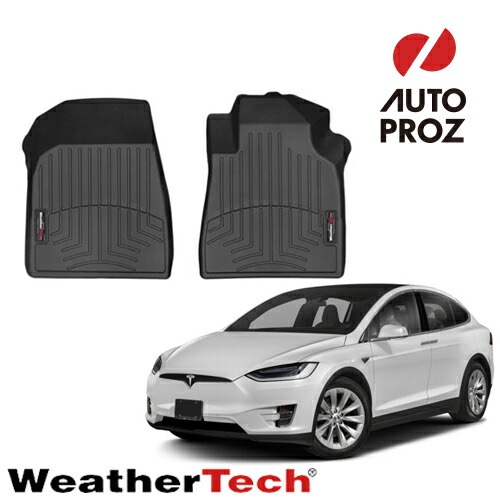 フロアマット テスラ モデルX 2015年式以降現行 1列目 右ハンドル用 フロアライナー ブラック WeatherTech 正規品