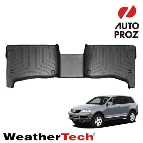 フロアマット フォルクスワーゲントゥアレグ 2002-2010年式2列目 フロアライナー ブラック WeatherTech 正規品
