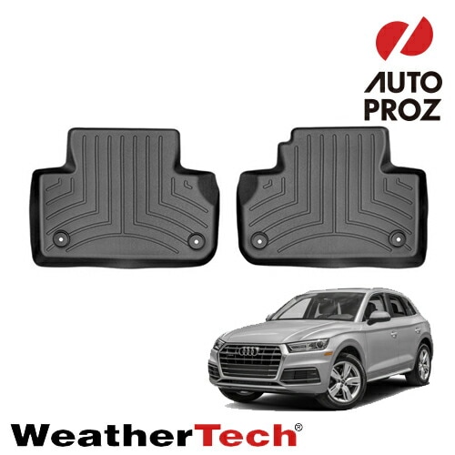 フロアマット アウディ Q52017年式以降 2列目 フロアライナー 2ピース ブラック WeatherTech 正規品