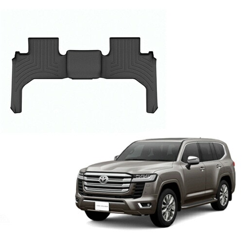 フロアマット トヨタ ランクル300 7人乗り 2021年以降現行 2列目 フロアライナー ブラック WeatherTech ウェザーテック 正規品