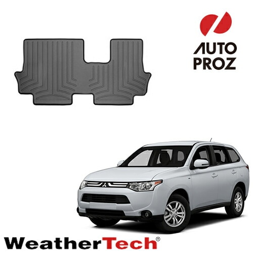 フロアマット 三菱 アウトランダー GF型 7人乗り ガソリン車 2014-2020年式 3列目 フロアライナー ブラック WeatherTech 正規品