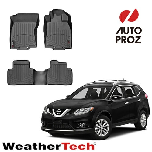 フロアマット 日産 エクストレイル T32型 2013-2022年式 2列セット フロアライナー ブラック WeatherTech 正規品