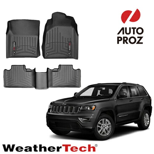フロアマット ジープ グランドチェロキー WK2/WK36型 オートマ用 2010-2021年式 2列セットブラック WeatherTech 正規品