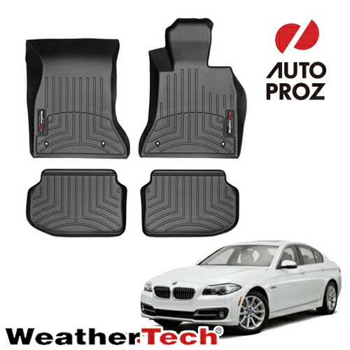 フロアマット BMW 5シリーズ F10 2011-2012年 2列セット フロアライナー ブラック WeatherTech 正規品