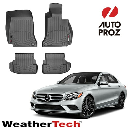 フロアマット メルセデスベンツ Cクラス C205型 クーペ 右ハンドル 2016-2021年式 フロアライナー 2列セットブラック WeatherTech 正規品