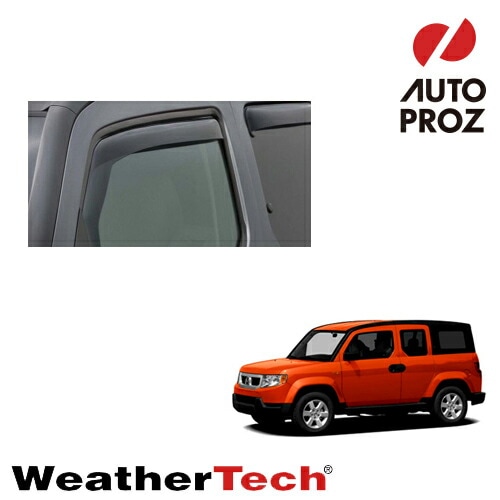 WeatherTech 正規品 HONDA ホンダ Element エレメント 2003-2011年 サイドバイザー ドアバイザー はめ込み式タイプ フロントセット