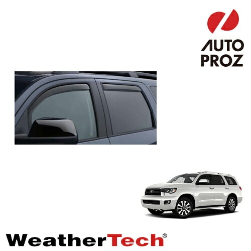 WeatherTech 正規品 トヨタ セコイヤ 2008年式以降現行用 サイドバイザー ドアバイザー はめ込み式タイプ フロント リアセット