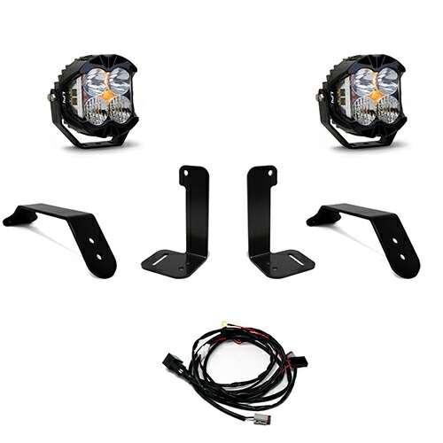 フロントバンパーマウント LED ライト JLラングラー JTグラディエーター プラスチックバンパー付車両 LP4 Pro ドライビングコンボライト BajaDesigns 正規品