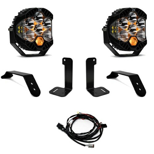 フロントバンパーマウント LED ライト JLラングラー JTグラディエーター プラスチックバンパー付車両 LP6 Pro ドライビングコンボライト BajaDesigns 正規品