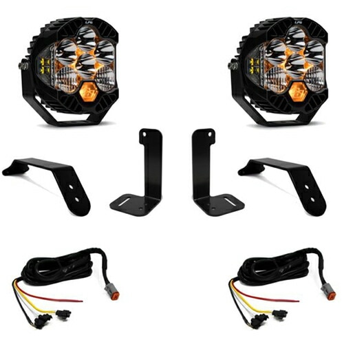 フロントバンパーマウント LED ライト JLラングラー JTグラディエーター アップフィッタースイッチ付車両 LP6 Pro ドライビングコンボライト BajaDesigns 正規品