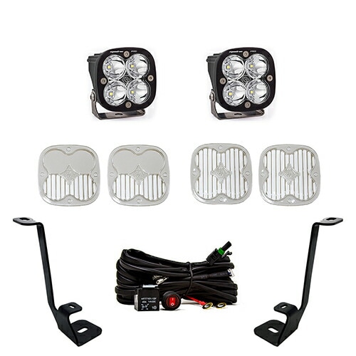 Aピラーマウント LED ライト キット フォード F-150 2021年以降現行 Squadron Pro スポットライト その他照射パターンレンズ付き BajaDesigns 正規品